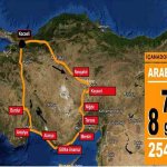 Araba ile İç Anadolu Akdeniz Turu rotası
